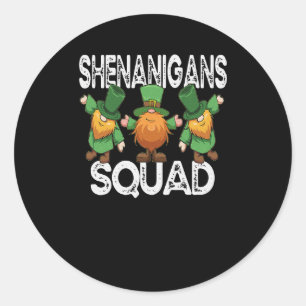 Adesivo Shenanigans Squad Dia de São Patrício Gnomo Shamro