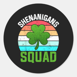 Adesivo Shenanigans Squad Shamrocks Dia de São Patrício En