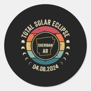 Adesivo Sheridan Total Solar Eclipse 2024 abril 04.08.24