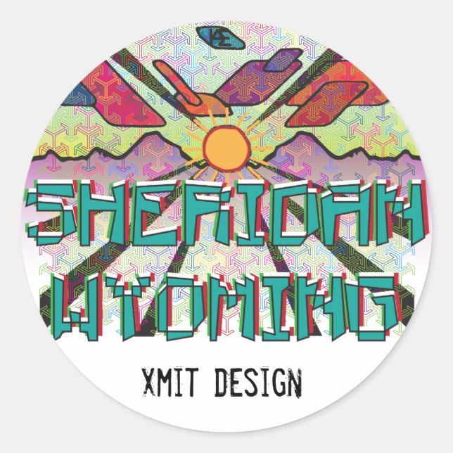 Adesivo Sheridan, Wyoming Bumper Sticker! (Frente)