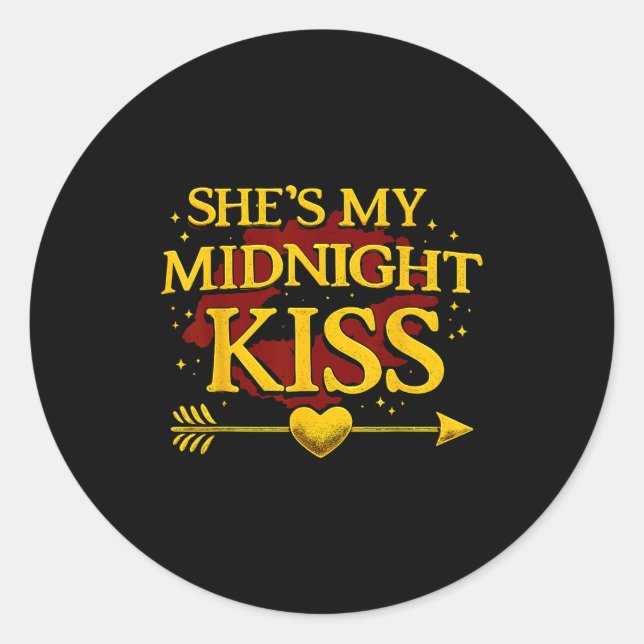 Adesivo She's My Midnight Kiss Matching Couples Valentine’ (Frente)