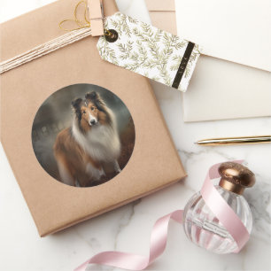 Adesivo Shetland Sheepdog Halloween Scary