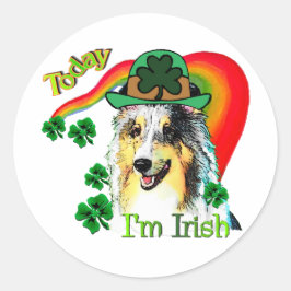 Adesivo Shetland Sheepdog St Patricks