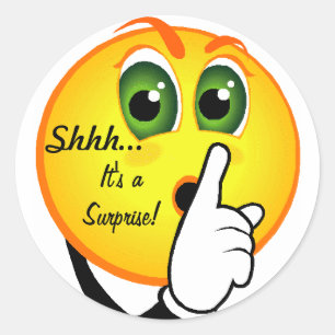 Adesivo Shhh… É aSurprise!