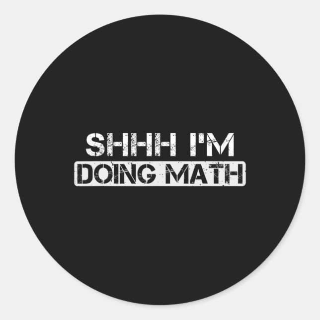 Adesivo Shhh, estou a fazer um trabalho de construção de u (Frente)