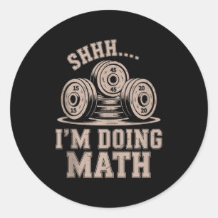 Adesivo Shhh Estou Fazendo Matemática Divertida Cristã Aca