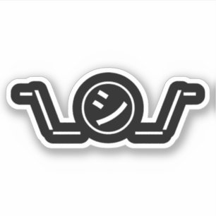 Adesivo Shi Kana Shrug Emoticon ¯\_ ㋛_/ movimento Japonês 