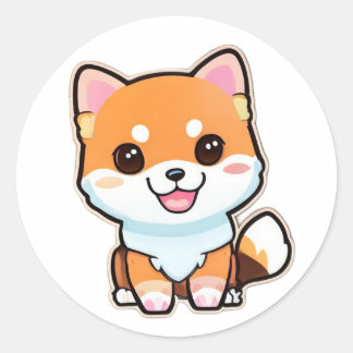 Adesivo Shiba Inu Cute