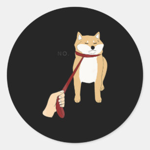 Adesivo Shiba inu   design engraçada para cães não