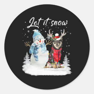 Adesivo Shiba Inu Papais noeis Cachorro de Natal Snowman X