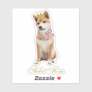 Adesivo Shiba Mãe