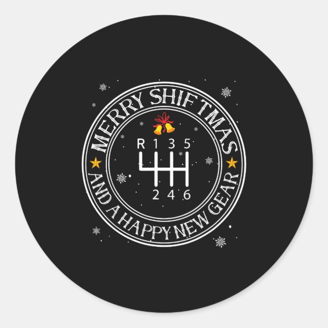 Adesivo Shiftmas Car Guy Funny Mechanic Christmas Auto Man (Frente)