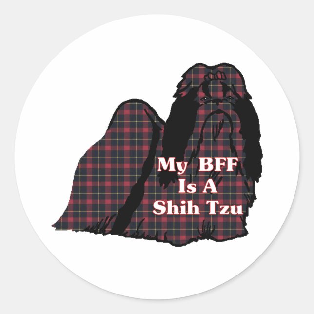 Adesivo Shih Tzu BFF Sticker (Frente)