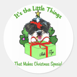Adesivo Shih Tzu Christmas Gifts