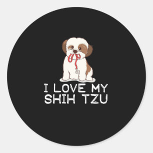 Adesivo Shih Tzu   Eu amo My Shih Tzu