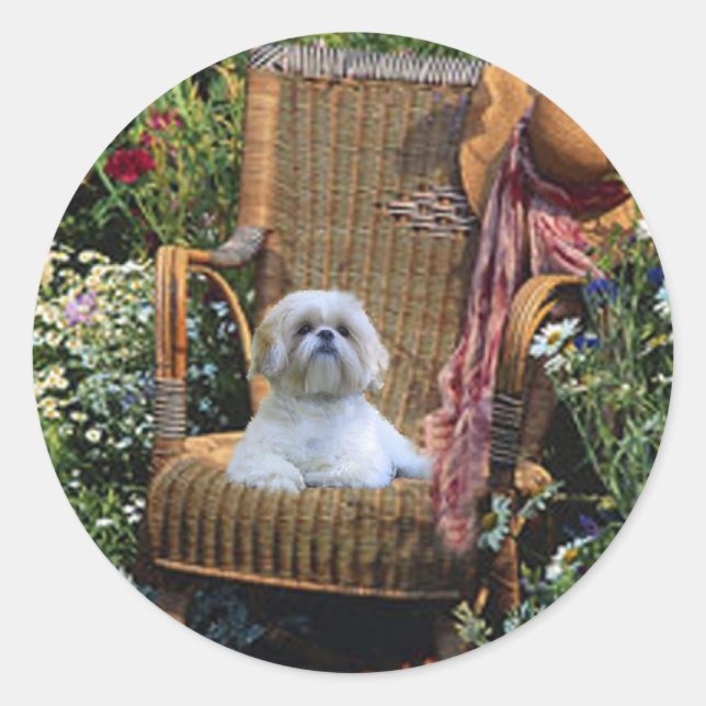Adesivo Shih Tzu Garden Sticker (Frente)