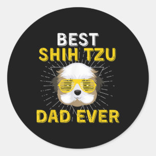 Adesivo Shih Tzu Gift Melhor Pai Shih Tzu Nunca