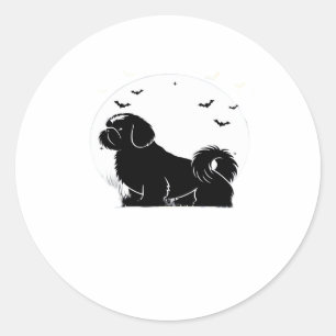 Adesivo Shih Tzu � Halloween Moon Silhouette Classic T