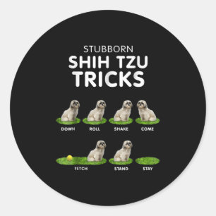 Adesivo Shih Tzu Lover Engraçado Shih Tzu Trick Amor