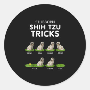 Adesivo Shih Tzu Lover Engraçado Shih Tzu Trick Amor