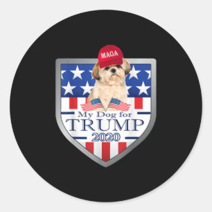 Adesivo Shih Tzu Lover My Shih Tzu Trump