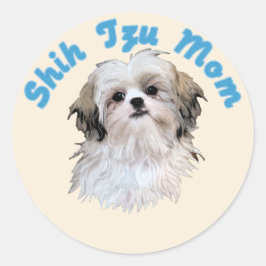 Adesivo Shih Tzu Mãe