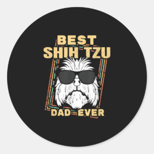 Adesivo Shih Tzu Melhor Pai Shih Tzu Nunca