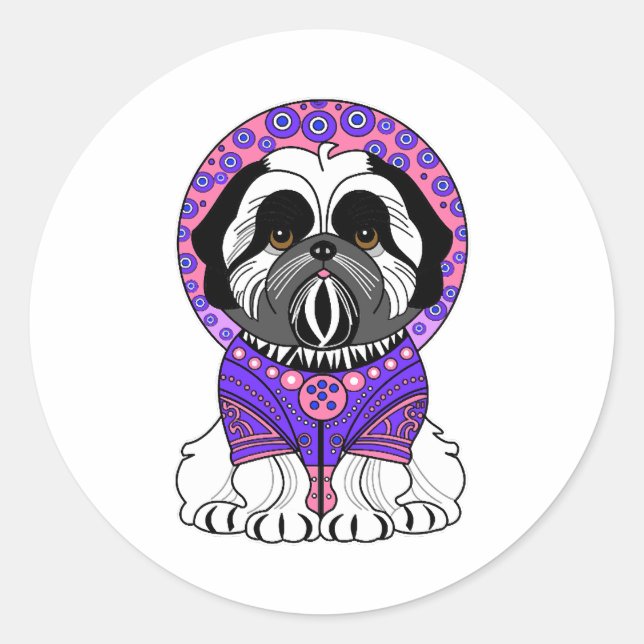 Adesivo Shih Tzu Princess (Frente)