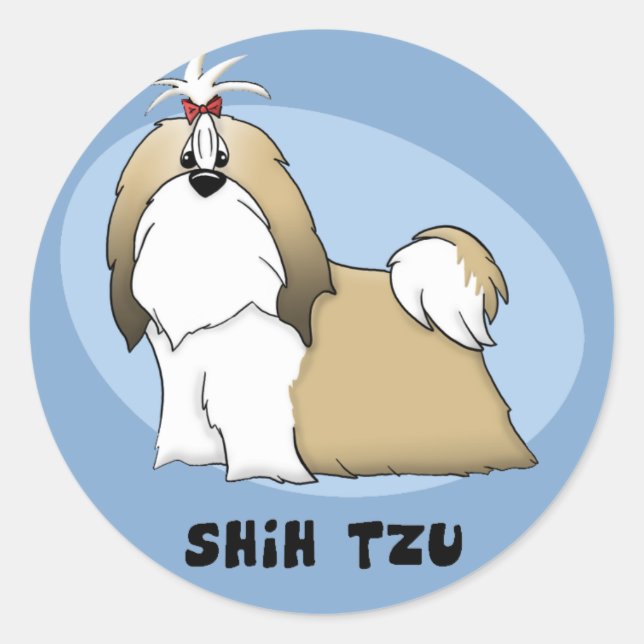 Adesivo Shih Tzu Stickers (Frente)
