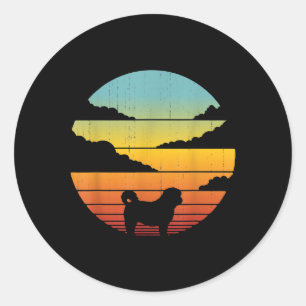 Adesivo Shih Tzu Style 60s 70s Homens Mulheres Presentes