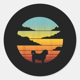 Adesivo Shih Tzu Style 60s 70s Homens Mulheres Presentes