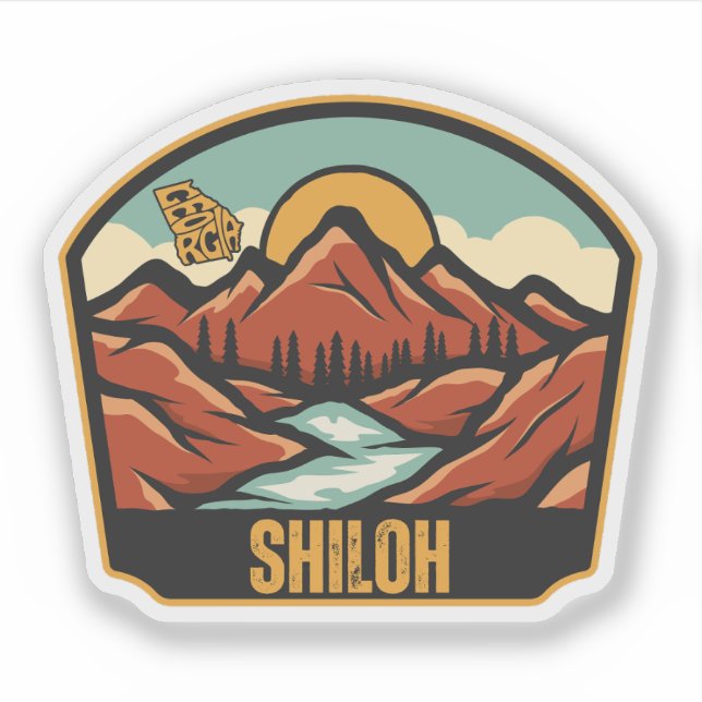 Adesivo Shiloh, Geórgia (Frente)