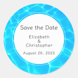 Adesivo Shimmering Blue Piscina Refletindo Casamento