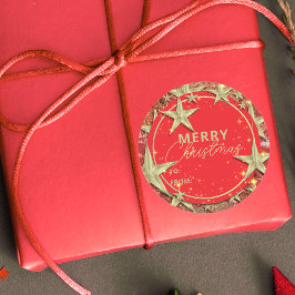 Adesivo Shimmering Dourado Stars no Natal da Glitter Verme