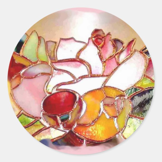 Adesivo Shinning Flowers Glass Art Stickers (Frente)