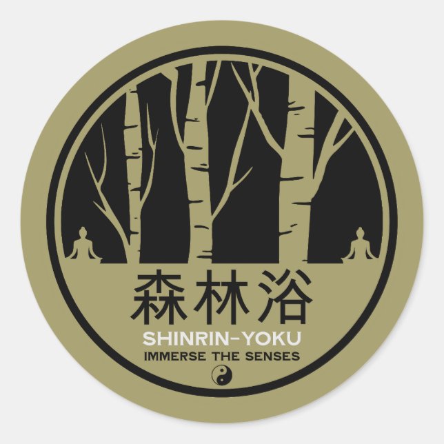 Adesivo Shinrin Yoku Forest Bathing (Frente)