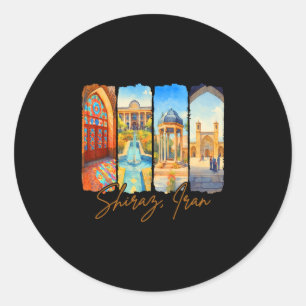 Adesivo Shiraz Irã Viagem Viagem Pincelada Souvenir Va
