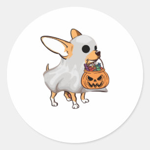 Adesivo Shirt Chihuahua Ghost Pumpkin Halloween