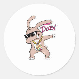 Adesivo Shirt Rabbit Dance Dabbing Easter Bunny