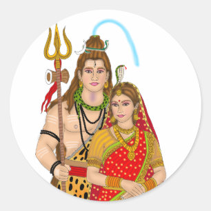 Adesivo Shiv Parvati Sticker