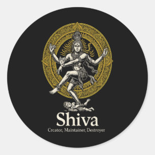 Adesivo Shiva Criador Preservador Destruidor Nataraja Hind