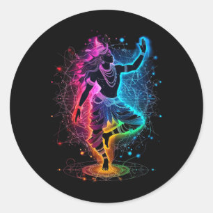 Adesivo Shiva Deus Espiritual Hindu Dança Tandava Yoga Med