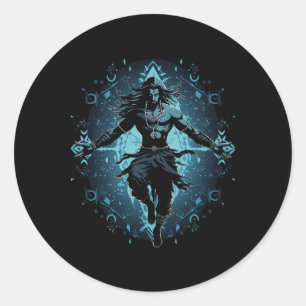 Adesivo Shiva Deus Hindu Espiritual Dança Tandava Yoga Med