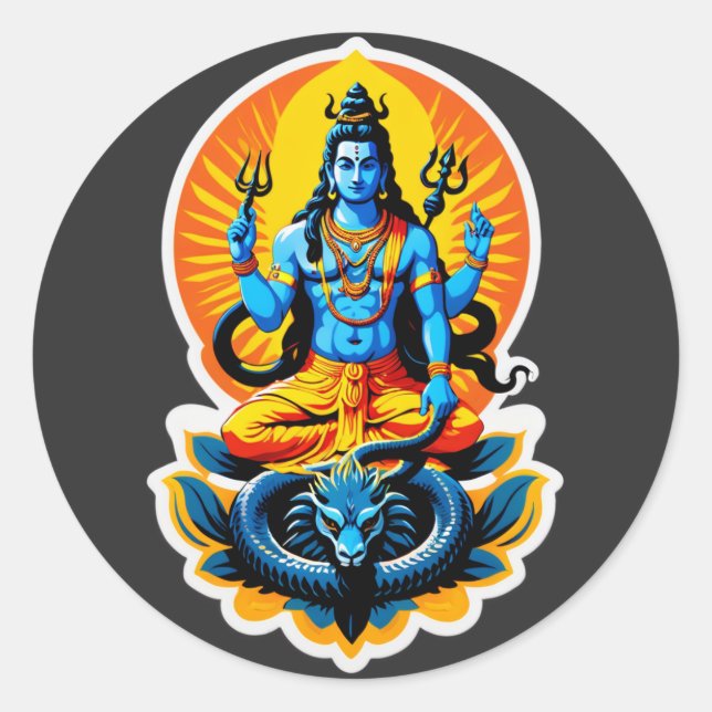 Adesivo Shiva: Senhor da Luz, Cripta das Sombras (Frente)
