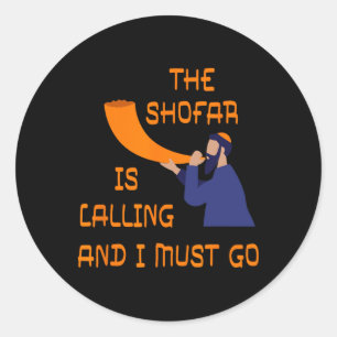Adesivo Shofar Está Chamando E Eu Devo Ir Ano Novo Judaico