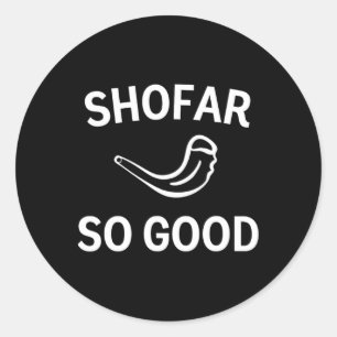 Adesivo Shofar Tão Bom Chifre de Carneiro Rosh Hashh Ano N