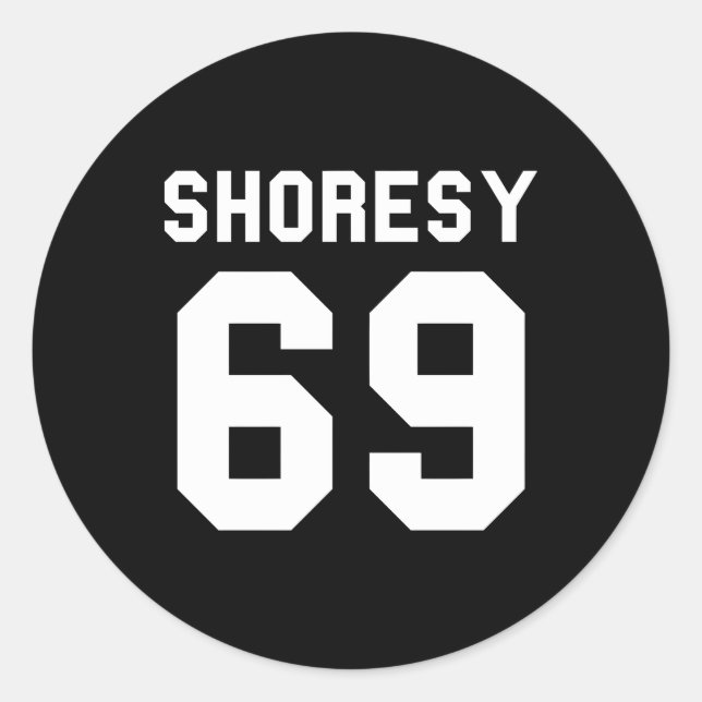 Adesivo Shoresy 69 Jersey Novelty (Frente)
