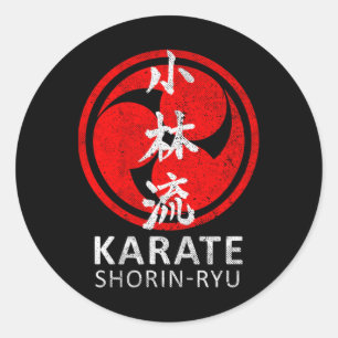 Adesivo Shorin Ryu Karate Símbolo Kanji Japão Arte Marcial