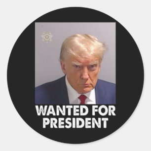 Adesivo Shot Trump Engraçado Queria O Presidente 2024