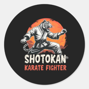 Adesivo Shotokan Karate Fighter Martial Arts Tiger Funny K